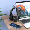 Наушники Wireless Borofone BO18 Cat Ear BT headphones [Black]